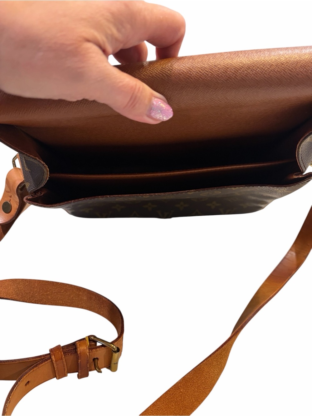 Louis Vuitton Monogram Crossbody Bag Authentic 'Cartouchière GM' - Picture 6 of 17
